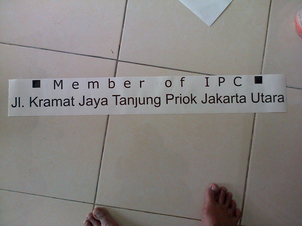 Cutting Sticker - Member of IPC - Value Media Advertising